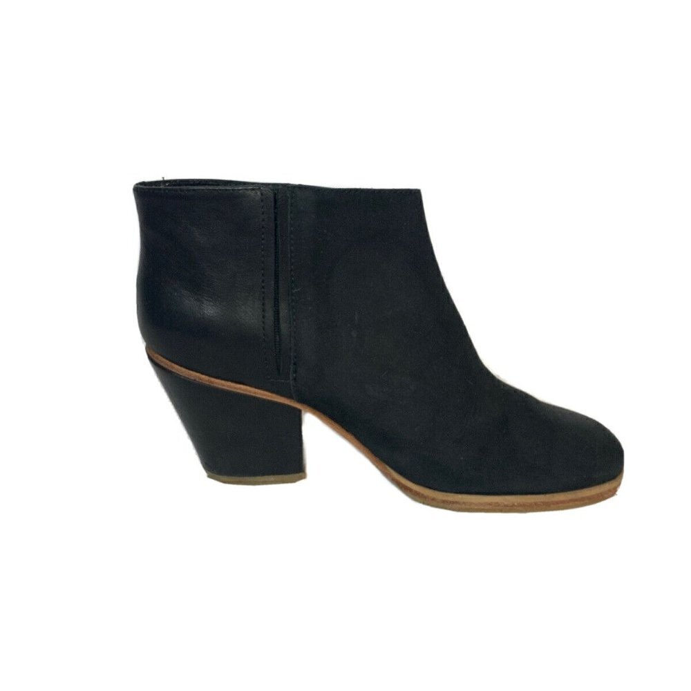 RACHEL COMEY Mars Black Leather Ankle Booties - Picture 3 of 12